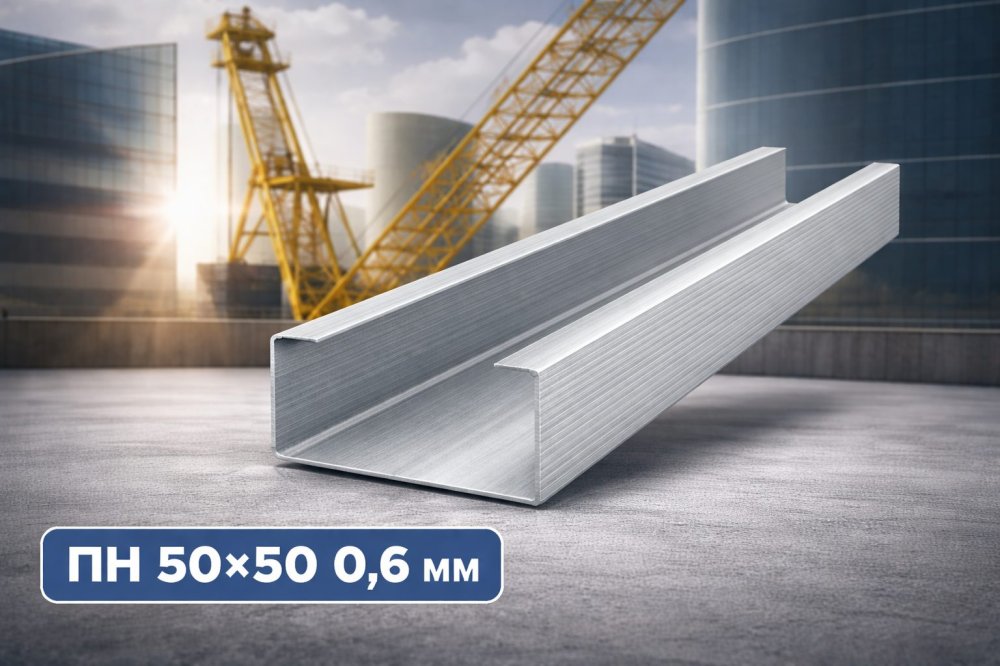 Профиль направляющий ПН 50×50 0.6 мм